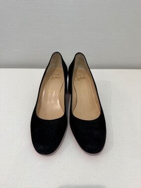 Christian Louboutin Miss San Black Suede Pumps